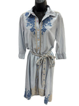 johnny was Size S blue and cream Dress