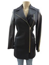 TED BAKER Women Size 00 Black Coat