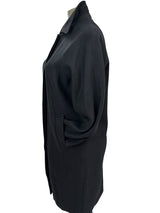 Intique Women Size L Black Coat