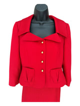 TAHARI Size 6 Red SUIT SET