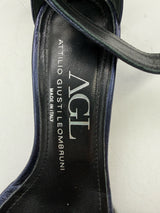 AGL Attilio Giusti 37/6.5 Metallic Blue SHOES
