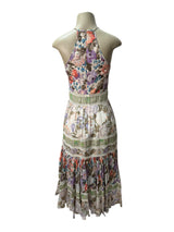 REBECCA TAYLOR Size 2 green and purple Dress