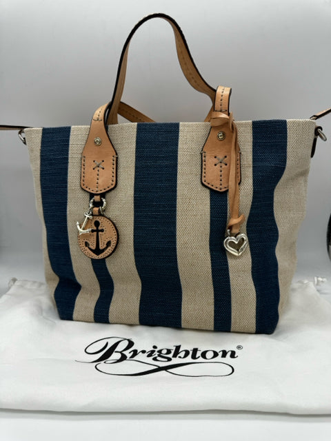 BRIGHTON blue and cream handbags