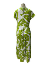MSK Size L lime and white Dress