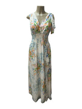 SHOSHANA Size 6 peach and blue Dress