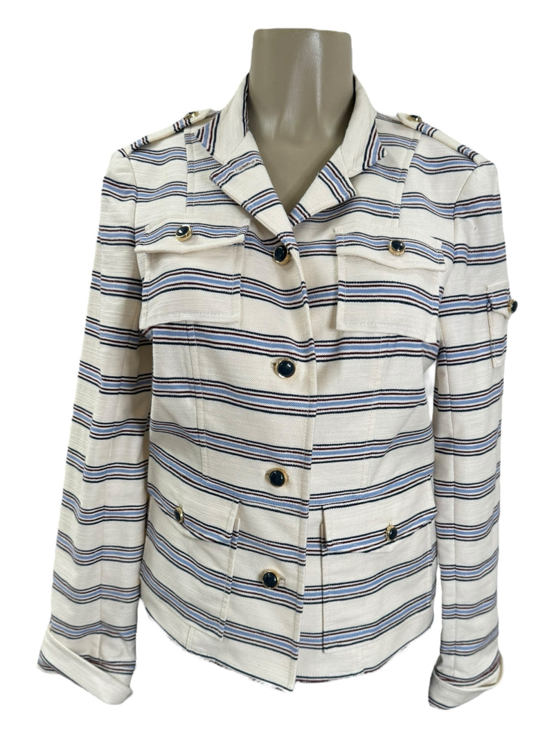 TORY BURCH Size 8 STRIPE TOPS