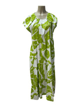 MSK Size L lime and white Dress