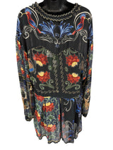 Farm Rio Size M black mulit Dress