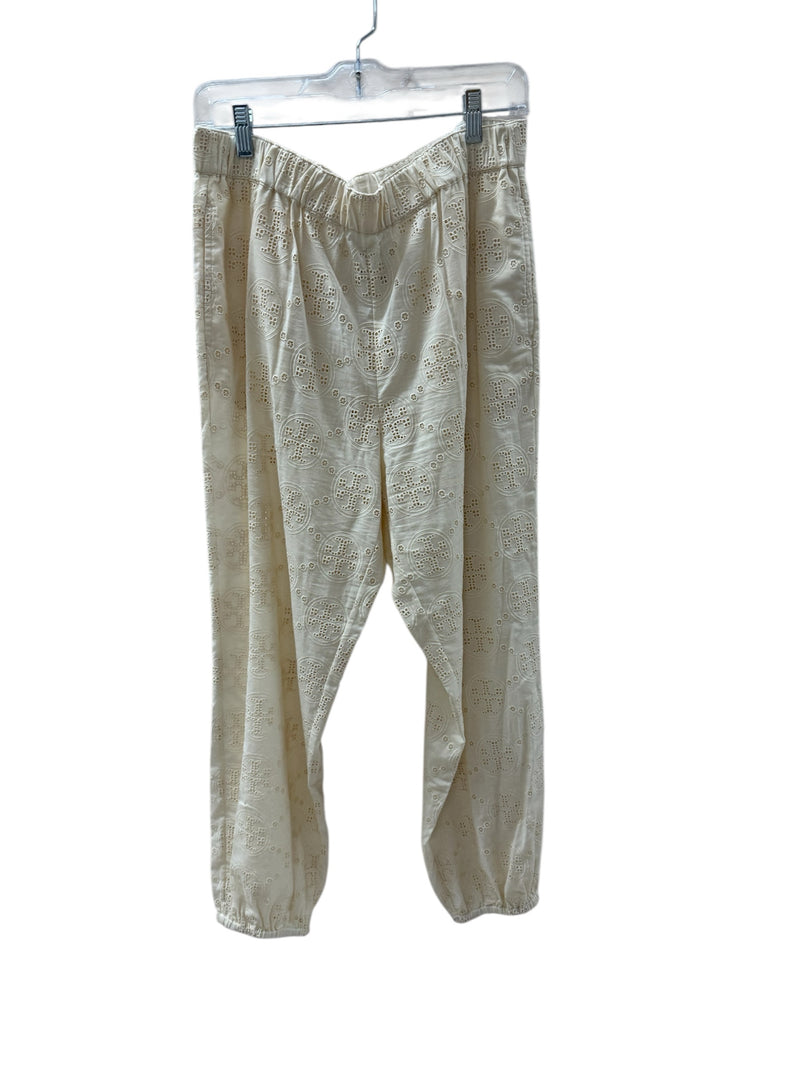 TORY BURCH Size L Cream Pants