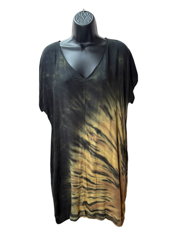 river + sky Size XS BLACK AND YELLOW Dress