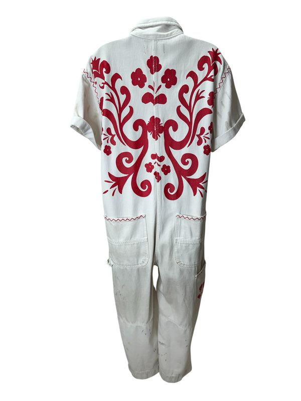 WE THE FREE Size S red & white Jumper