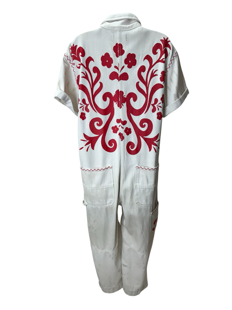 WE THE FREE Size S red & white Jumper