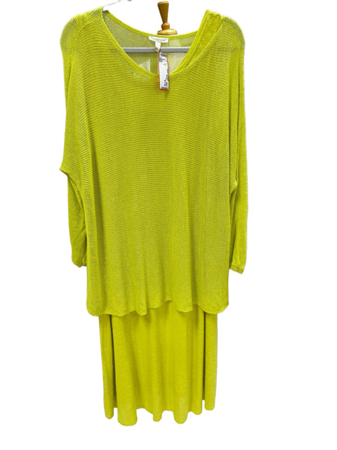 eileen fisher Size L chartreuse 2PC