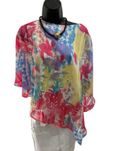 chicos Size 8 floral Shirt