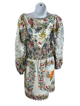 Farm Rio Size M CREAM MULTI Dress
