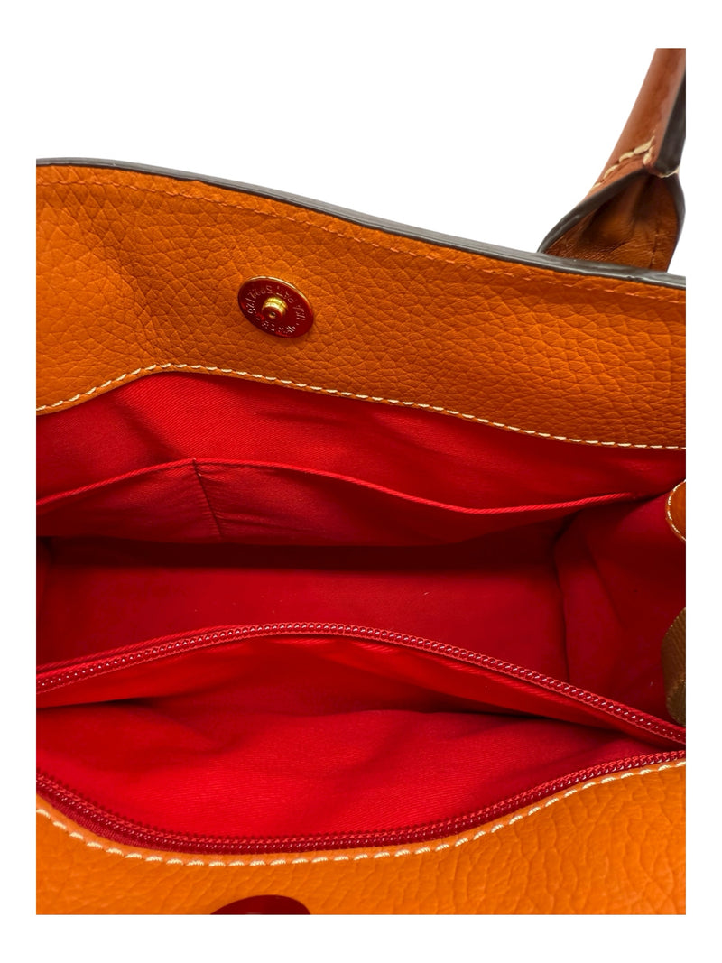 Dooney & Bourke orange and brown Handbag