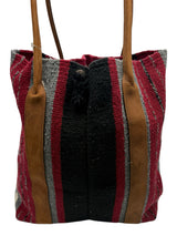 two bar west black and red Handbag