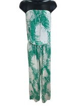 Tori Richard Size M green & white jumpsuit