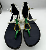 Lauren Ralph Lauren 7.5 navy and white Sandals