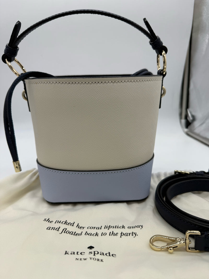 KATE SPADE beige/periwinkle Handbag