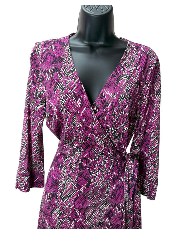 Diane Von Furstenberg Size 10 Plum Dress