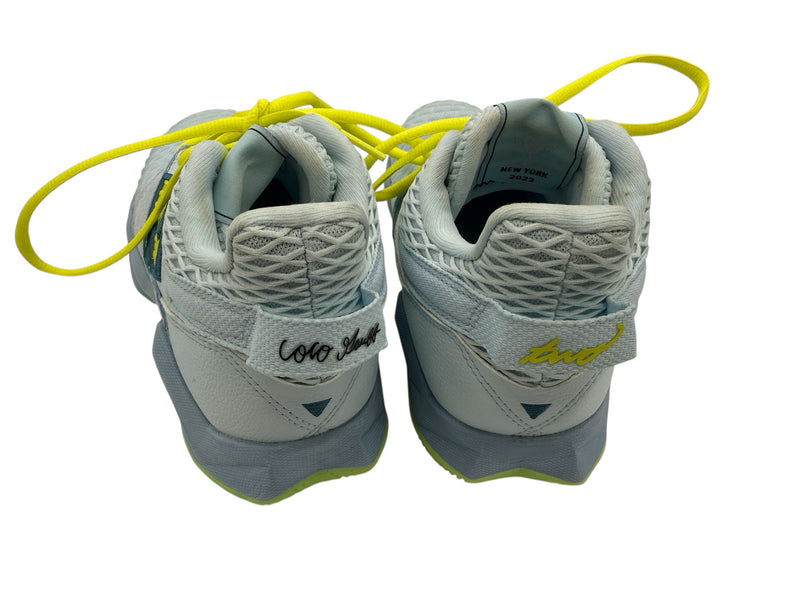 NEW BALANCE 7.5 blue and yellow SHOES