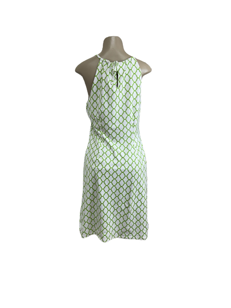 J MCLAUGHLIN Size M GREEN AND WHITE Dress