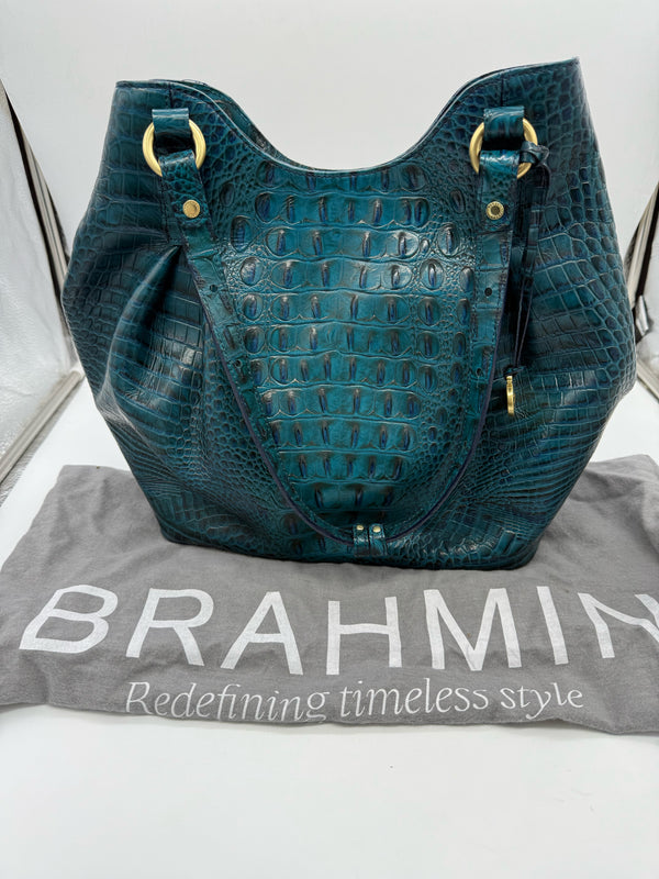 BRAHMIN Teal Handbag