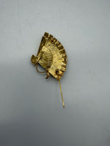 Swarovski Gold Brooch