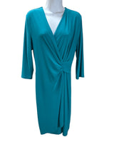 Joseph Ribkoff Size 8 Teal Dress