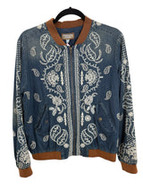 johnny was Size S blue and brown Jacket