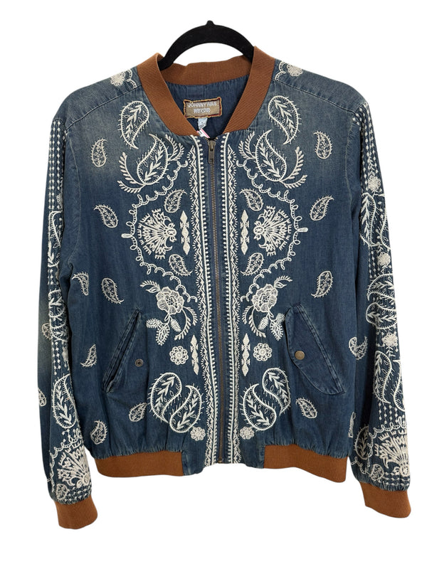 johnny was Size S blue and brown Jacket