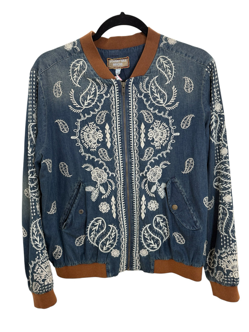 johnny was Size S blue and brown Jacket