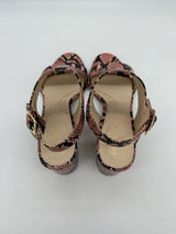 COLE HAAN 9.5 pink snake SHOES