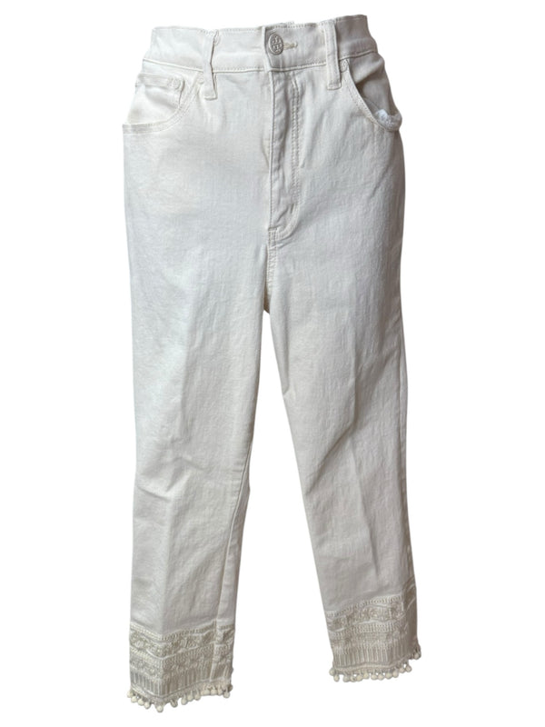 TORY BURCH Size 32 Ivory Pants