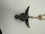 white and black Necklace
