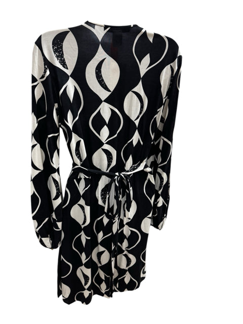 diane vonfurstenberg Size 12 black/white Dress