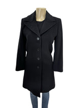 Larry Levine Women Size 2 Black Coat