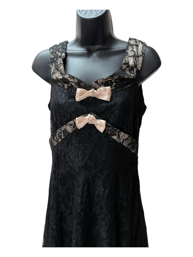 ODILLE Size 8 Black Dress