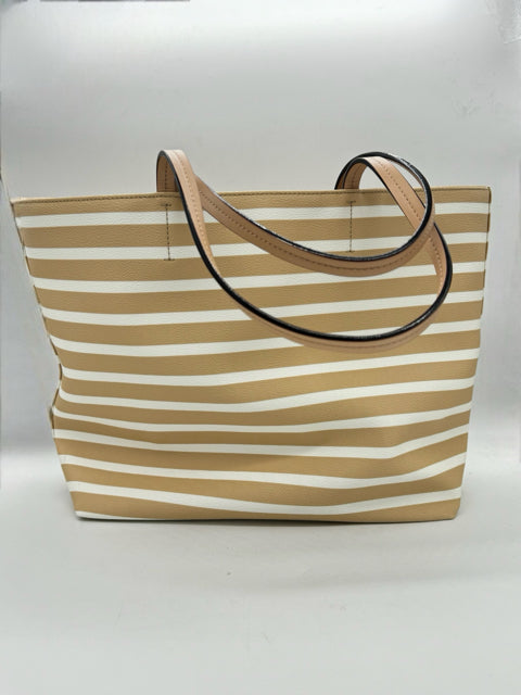 KATE SPADE tan and white handbags