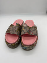 GUCCI 7 pink and brown SHOES