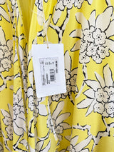 VALENTINO Size 4 yellow and white Dress