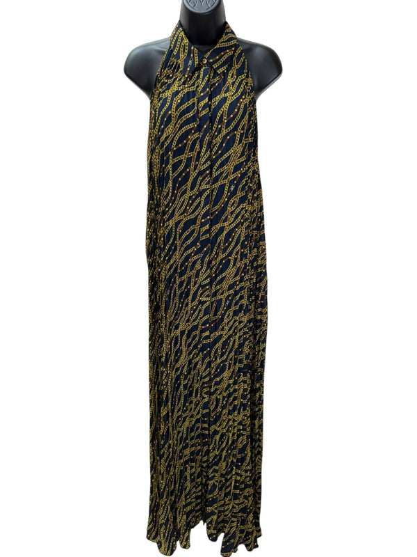 MICHAEL KORS Size L blue and yellow Dress
