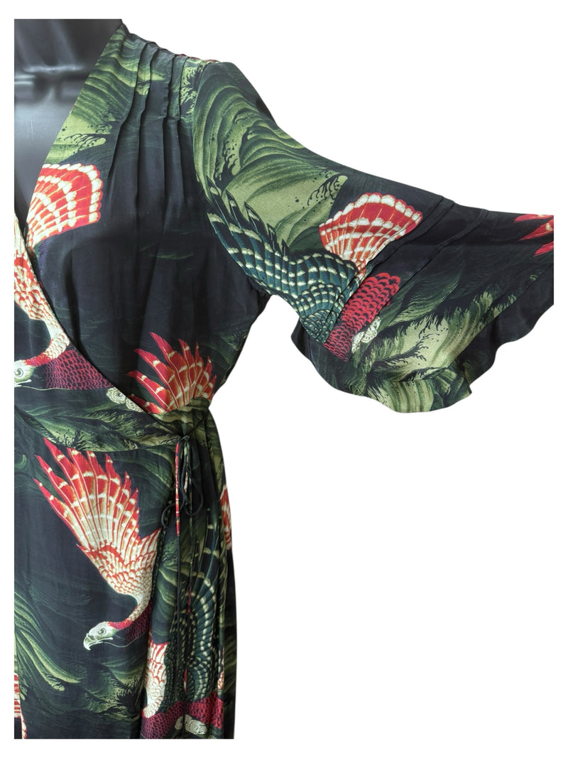 all saints Size M BLACK & GREEN Kimono