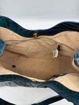 BRAHMIN Teal Handbag