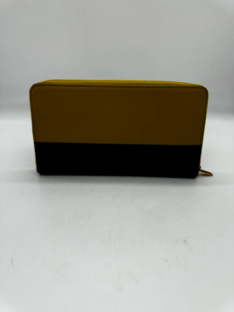 CELINE chartruese and navy wallet