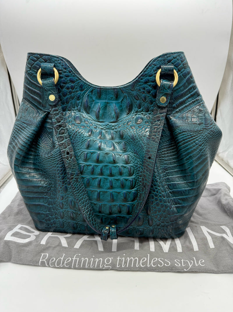 BRAHMIN Teal Handbag