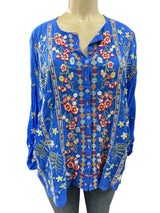johnny was Size S Royal Blue TOPS