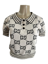 GUCCI Size S cream/black Sweater