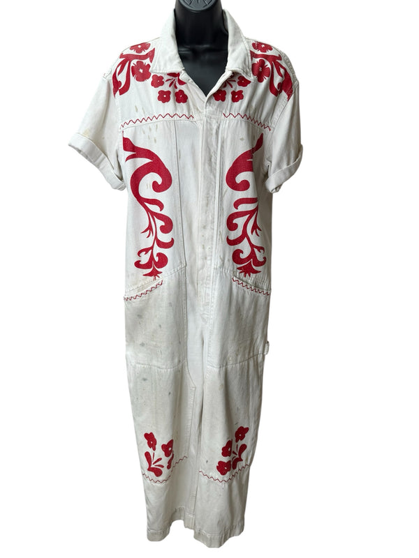 WE THE FREE Size S red & white Jumper